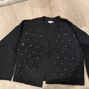 Maurices Charcoal Cardigan with Studded Details